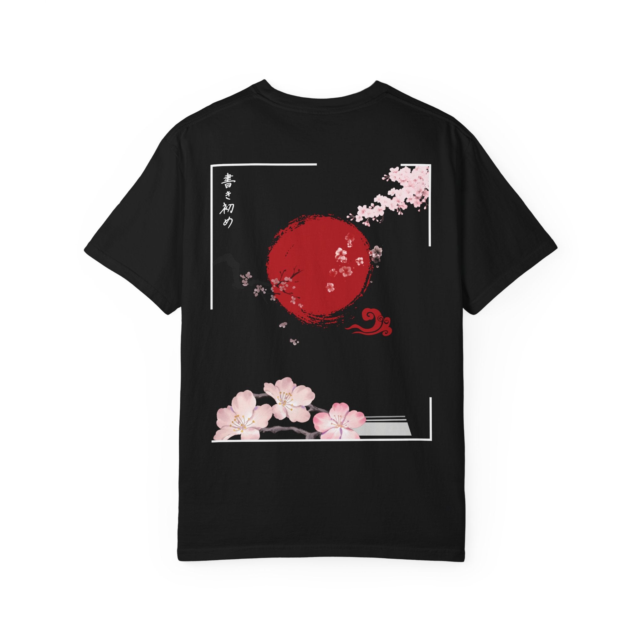 Japanese Sakura Red Sun Shirt | Zen Japan Aesthetic Cherry Blossom Graphic Tee
